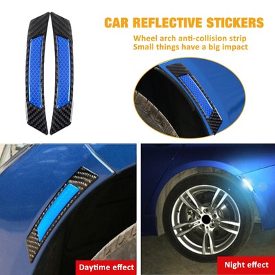 4X Wheel Reflective Stickers Car Decoration Motorcycle Sticker Safety Warning