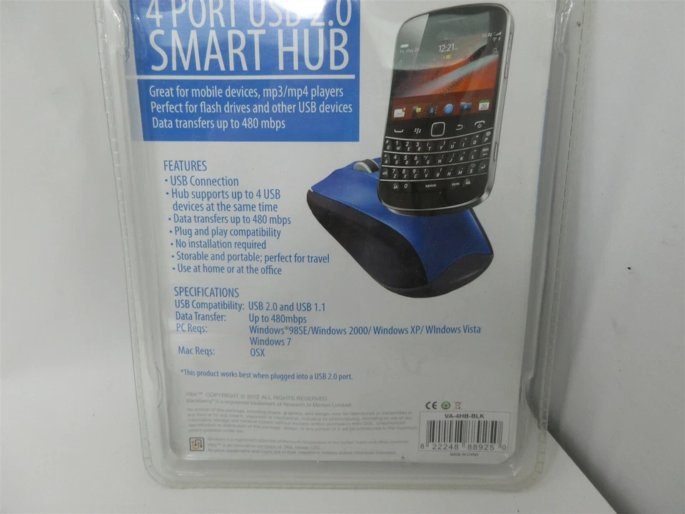 VIBE Axcess 4-port USB 2.0 Genius Hub Expansion Splitter NEW!! - Image 2 of 2