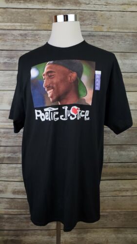 Tupac Shakur Justicia Poética Oficial 2pac Hip Hop NUEVA Camiseta Rap Adulto Talla 2XL - Imagen 2 de 7