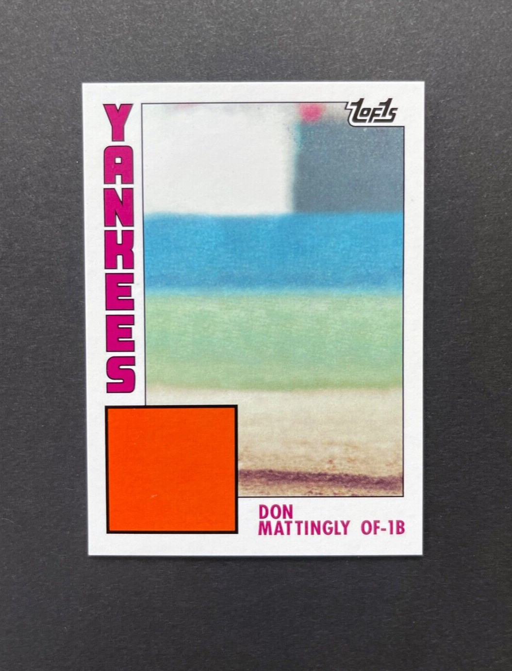 Invisible Don Mattingly 1984 Rookie Art Card baseball card artwork Card Stock