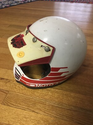 Vtg 70s 80s BELL MOTO STAR 3 Motocross Racing helmet Size 7-1/4