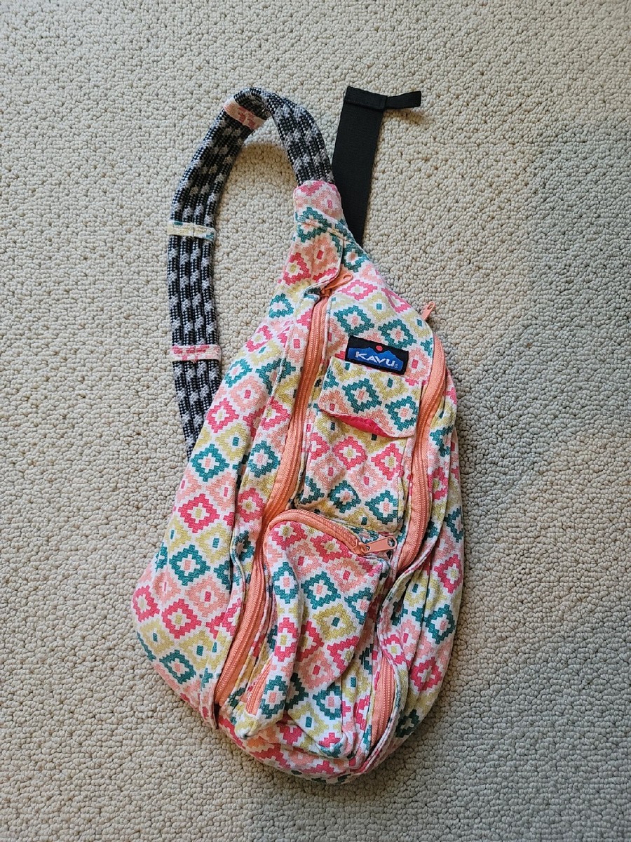 Kavu Sling Bag Colorful Geometric Pattern s-l400.jpg main image 4