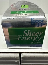 Leggs Sheer Energy All Sheer Toe Pantyhose Q Nude 64443 SQN Style 64402