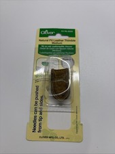 Clover Natural Fit Leather Thimble - Size Med 6029 Sewing Quilting Notions