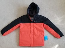 Columbia Hikebound II Insulated Omni-Heat Jacket Boys Sz:S 8 Orange Black