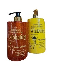 Golden Glow Intensive Whitening and exfoliating Shower Gel 1000ml each.
