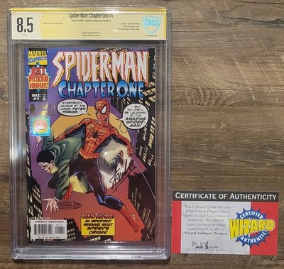 1998 Spider-Man Chapter One #1 Another Universe CBCS Graded 8.5, Signed Stan Lee