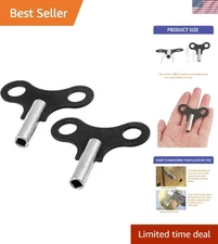 2 Pack Antique Clock Winding Keys - Restore Your Wall & Alarm Clocks Today!