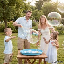 Riesen-Seifenblasen-Set XXL-Bubble Stäbe Fl�...