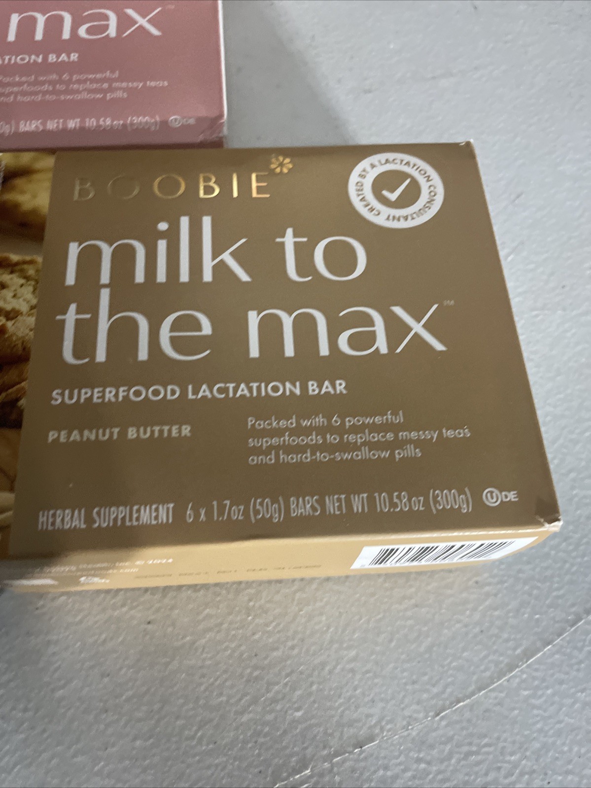 Lot Of 3 Boxes Boobie Bar Superfood Lactation Bar for Breastfeeding Moms READ