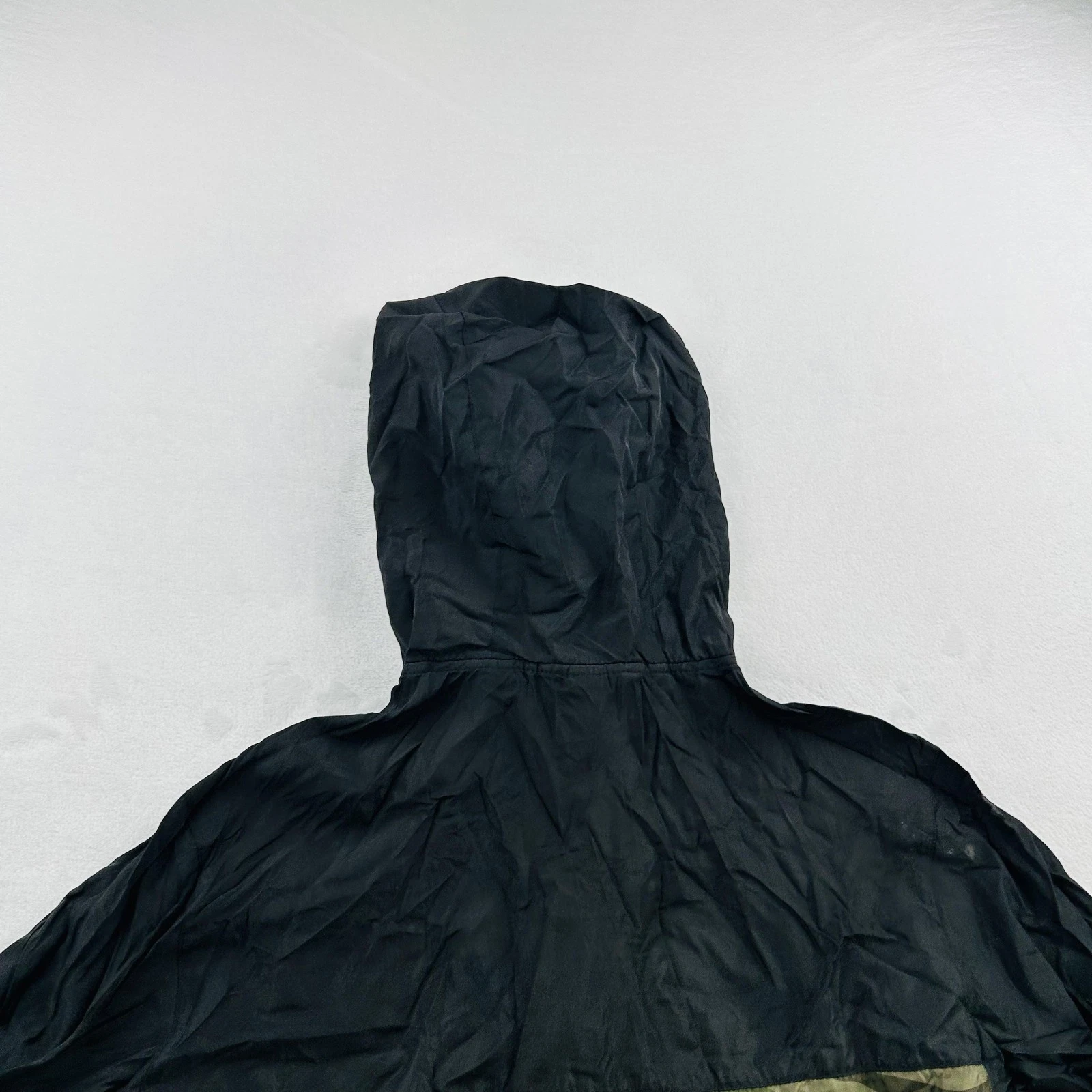 NASA Jacket Mens Large Black Camo Full Zip Hooded Windbreaker Mesh EXP54LWZC - product detail image 20