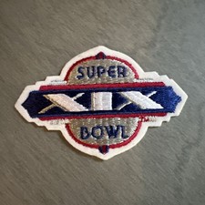 SUPER BOWL XIX IRON ON PATCH 3 X 2