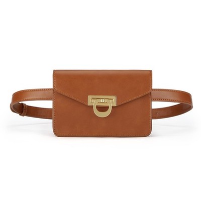 Fanny Pack for Women PU Leather Belt Bag Waist Bag Fashion Waist Pack Pouch S...