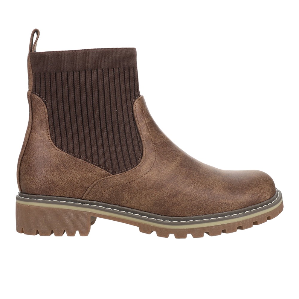 Corkys Cabin Fever Round Toe Chelsea Pull On Womens Brown Casual Boots 81-0006- 5890₽