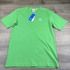 Adidas Trefoil Essentials ESS Tee Mens Size Small Green Pin Hole
