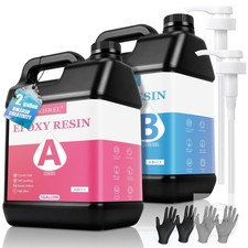 Epoxy Resin 2Gallon - Crystal Clear Epoxy Resin Kit - No Yellowing No Bubble Art