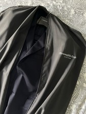 Ermenegildo Zegna Navy Wool Two-Piece Suit 50 Regular Flat Front Inner Pockets