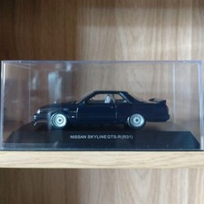Kyosho 1/43 Nissan Skyline GTS-R R31 Model Car Dark Blue Custom Wheels