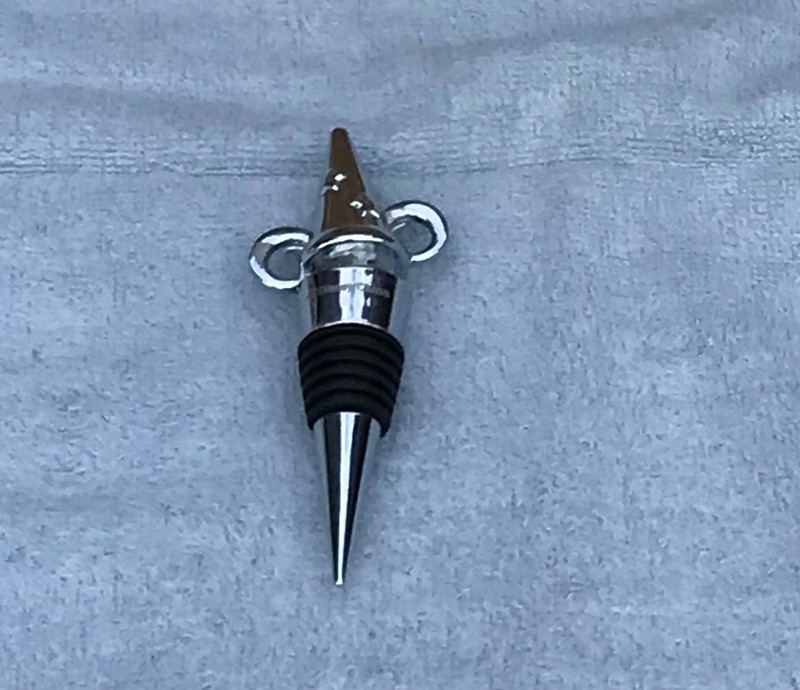 Mickey Mouse Sorcerer’s Hat Silver Wine Bottle Stopper Disney World New