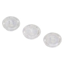 KISSLER 92-5009S Index Buttons,1-1/16 in. Size,Chrome 52YX93