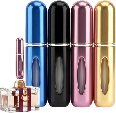 #ad #ad 4 Pack Travel Perfume Atomizer Refillable Portable Spray Bottle Leakproof $10.99