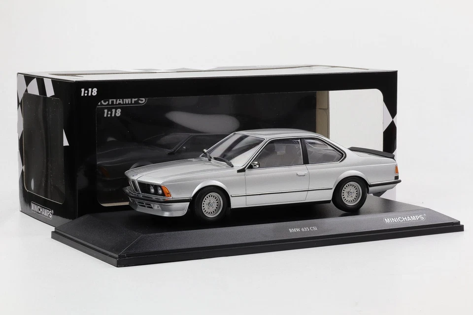 1:18 Minichamps BMW 635 CSi E24 Coupe 1982 silver metallic 155028107 - Photo 4/4