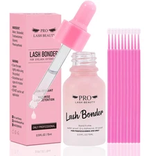 PRO Lash Bonder for Eyelash Extensions Super Bonder Glue Accelerator with 10Pcs 