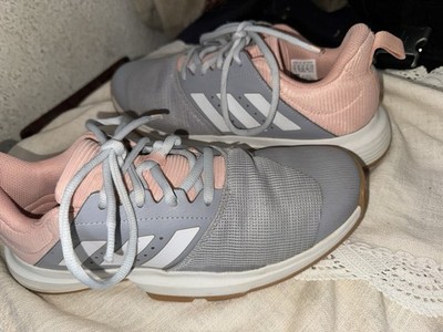 adidas Essence Indoor-Schuhe Damen Gr. 44 (US 11.5)   Grau/Rosa   Top Zustand!