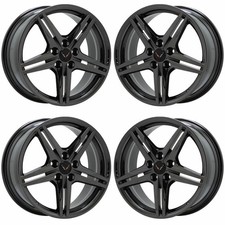 19x8.5 20x11 Corvette C8 Black Chrome Wheels Rims Factory 8126 8127 Exchange