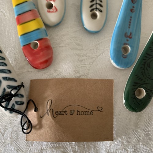 Cuore e Casa Set di Cucchiai da Servizio 6 Pezzi,Ceramica,Multicolore - Foto 4 di 7