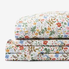Strawberry Fields Classic Cool Cotton Percale Bed Sheet Set-Rifle Paper Co. 6079