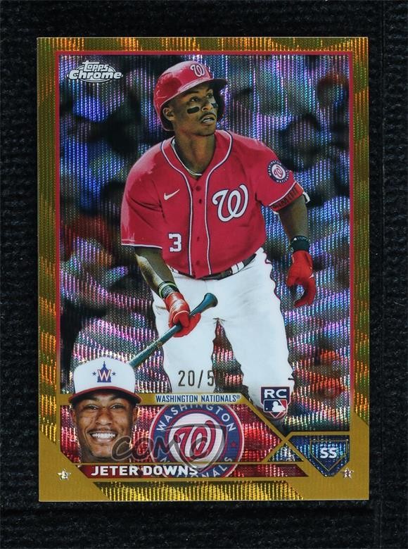2023 Topps Chrome Gold Wave Refractor 20/50 Jeter Downs #56 Rookie RC 0lj0