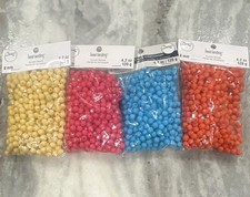 Bead Landing 8mm Faceted Round Acrylic Beads Multicolor Glossy Finish