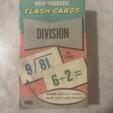 Vintage 1959 Help Yourself Flash Cards Division 84 Cards Whitman Publishing RARE