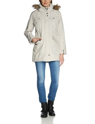 High Peak Damen Parka Winterjacke Outdoorjacke Andover, beige, 38