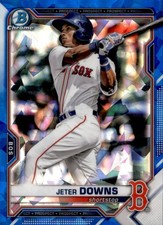 2021 Bowman Chrome Draft Sapphire #BDC177 Jeter Downs Card