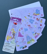 Disney Princesses Stickers/Decals - 6 Sheets - Rovio New Old Stock. 2011