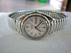 VINTAGE SEIKO QUARTZ WATCH SQ WOMENS DAY DATE WHITE DIAL SILVER TONE NEW BATTERY