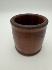 Hand Turned Wood Vase Bowl Pencil Holder 3.75" TALL  B42