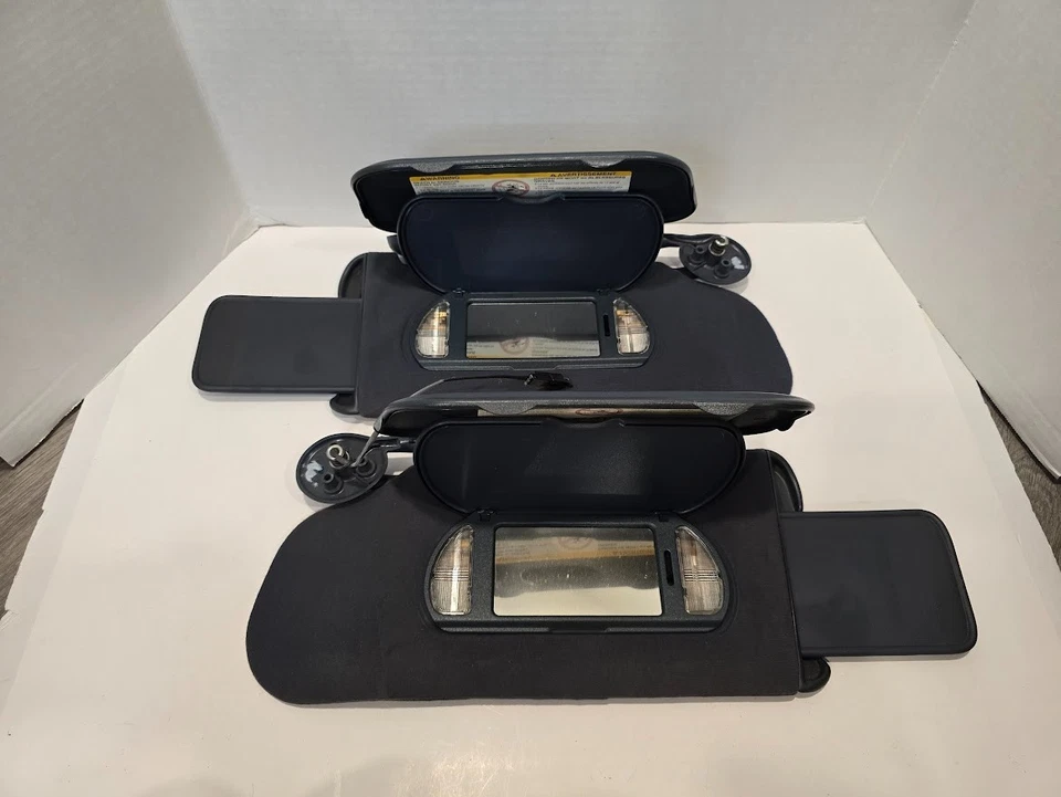 2000-2005 Buick Lesabre par de para-sóis esquerda direita azul iluminado OEM A099 - Imagem 3 de 4