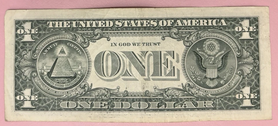 one dollar bill birthday note 05-01-1954 May 1 1954 Series 2017 A - Image 2 of 2