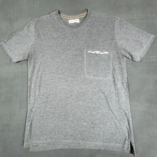 Greater Good Shirt Mens Large Gray Pocket Crewneck Casual Soft Cotton Tee Top