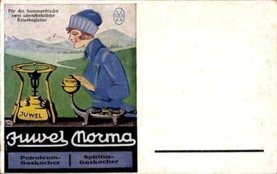Postcard Advertising, Juwel Kerosene Gas Cooker, Norma Spirit Gas Cooker - 10966659