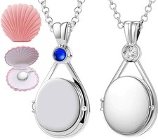 2 Stück H2O Plötzlich Meerjungfrau Kette, H2O Kette, Halskette mit Mermaid