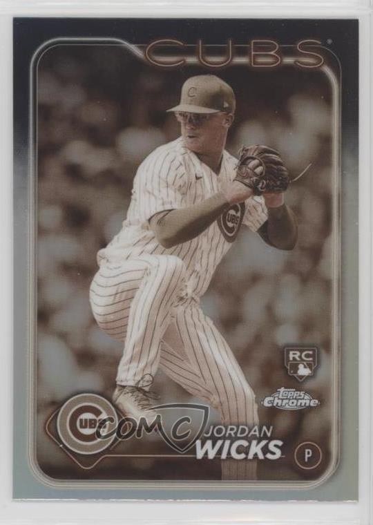 2024 Topps Chrome Sepia Refractor Jordan Wicks #67 Rookie RC 1dv4