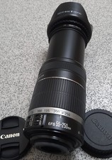 Canon EF-S 55-250mm 1:4-5.6 IS Image Stabilizer Telephoto Zoom Lens, Canon EOS
