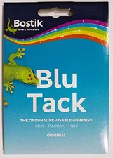 Blu Tack Original Blue Reusable Adhesive 2 x 60g Handy Pack for Home School