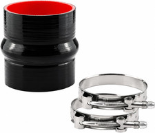 4" Black Silicone High-Temperature 4-Ply Reinforced Hose