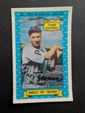 1970 Rold Gold 3-D All-Time Baseball Greats #8 Harold "Pie" Traynor - cracks