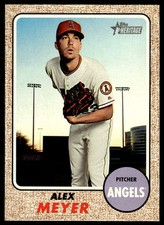 2017 Topps Heritage #591 Alex Meyer Los Angeles Angels Baseball